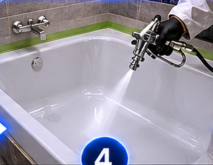 Bathtub reglazing and refinishing process Edmonton