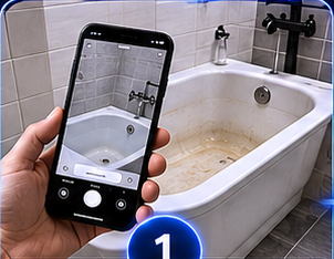 Send photos for bathtub refinishing quote Edmonton